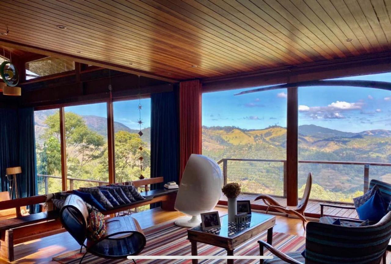 Casa De Vidro Com Vista Mantiqueira - Com Cafe E Staff Villa Campos do Jordao Ngoại thất bức ảnh