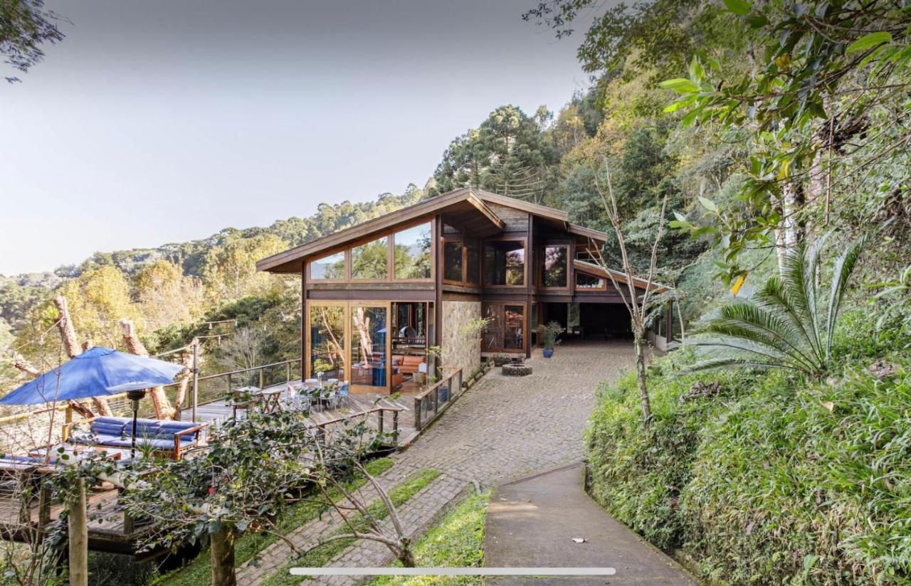 Casa De Vidro Com Vista Mantiqueira - Com Cafe E Staff Villa Campos do Jordao Ngoại thất bức ảnh